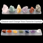 Large Selenite Charging Plate - 7.5 Inches Selenite Crystal Plate- Ideal for Cleansing and Recharging Crystals and Healing Stone