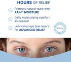 Rain Preservative Free Eye Drops for Severe Dry Eyes - More Natural Eye Drops for Dry Eye Relief - Proprietary Formula Relieves