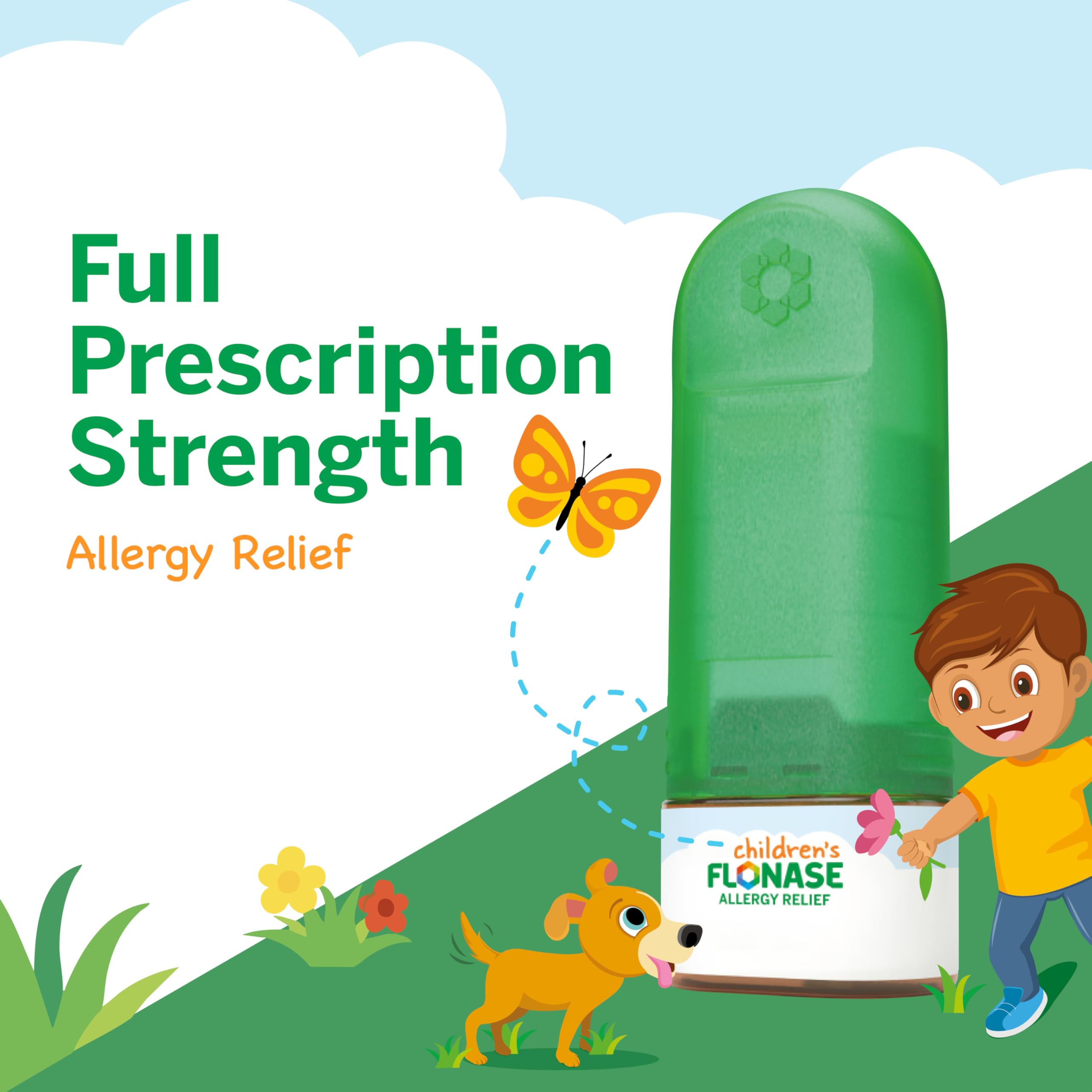 Flonase Childrens Allergy Relief Nasal Spray, 24-Hour Non-Drowsy Multi-Symptom Relief - 72 Sprays