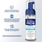 Welmedix HomeCare PRO No Rinse Body Wash Cleansing Foam, Easier Cleansing for Caregivers Managing Incontinence, Pressure ulcers,