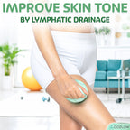 COZLOW Lymphatic Massager - Handheld Drainage Roller Massage Tool to Help Support Lymph System Care by Promoting Circulation, wh