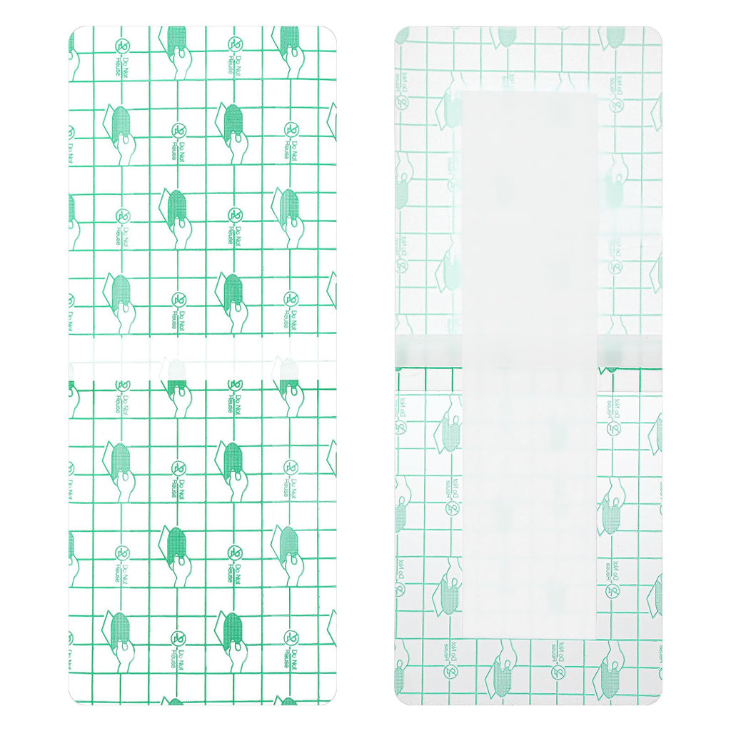 Wanmu 14 Pcs Long Waterproof Bandage, Incision Bandages for Large Wounds, Adheisve Shower Protector Island Dressing Pad Bordered