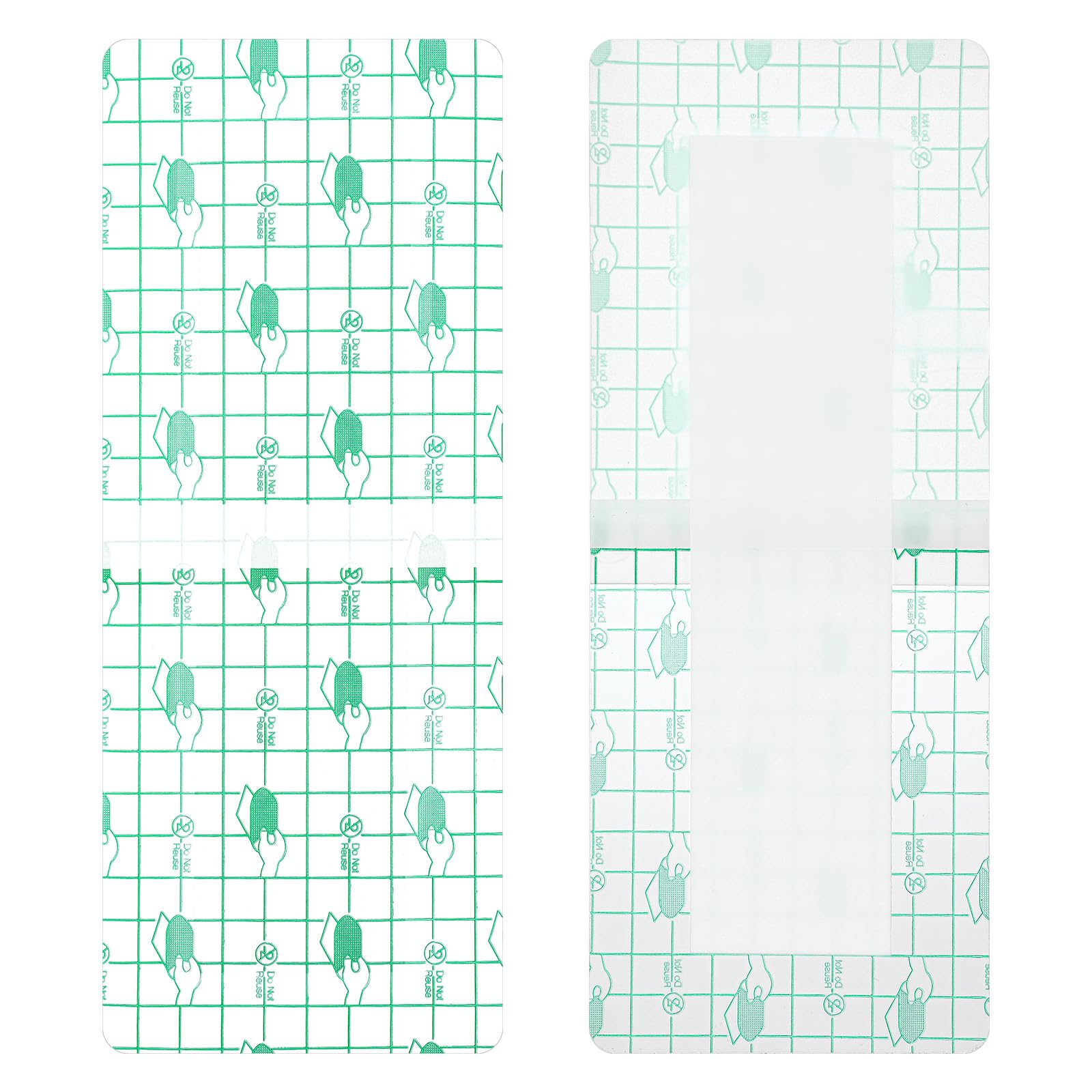 Wanmu 14 Pcs Long Waterproof Bandage, Incision Bandages for Large Wounds, Adheisve Shower Protector Island Dressing Pad Bordered
