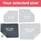 Utopia Bedding Waterproof Incontinence Bed Pads 34 x 36 Inches (Pack of 4, Gray), Washable and Reusable Underpads for Adults, El