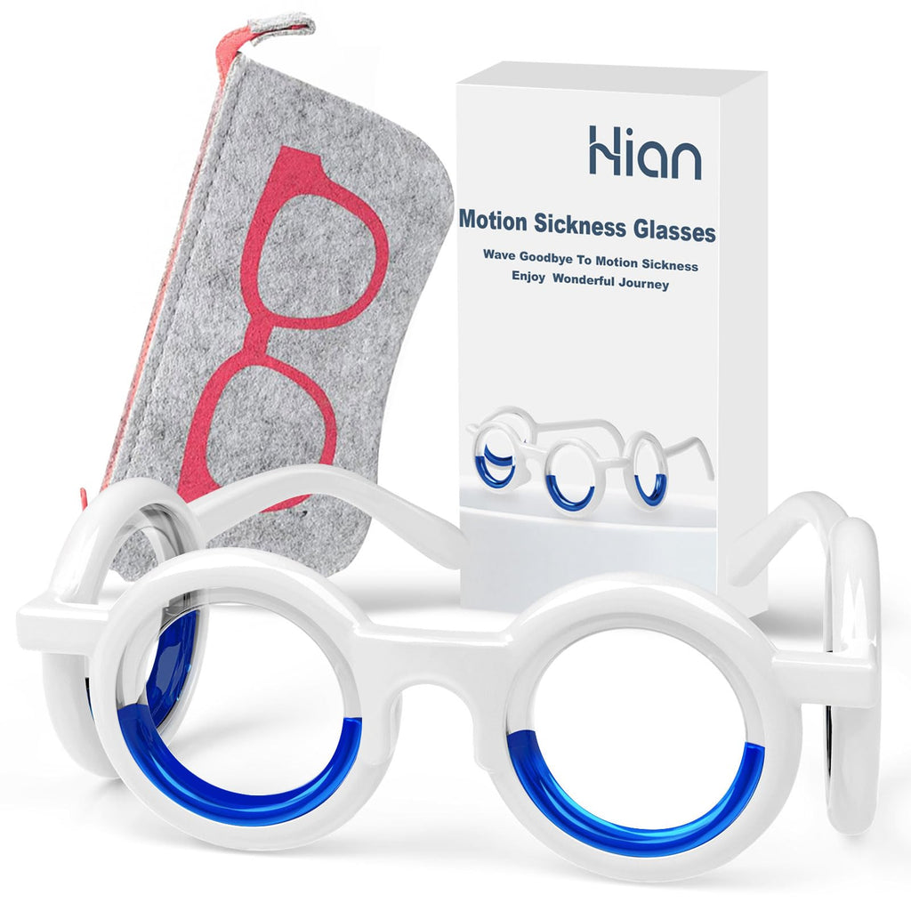 Hion Motion Sickness Glasses - Relieve Carsickness, Airsickness & Seasickness - Ultra-Light Portable Nausea & Vertigo Glasses fo