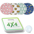 Kovoq Libre 2 & Lingo Sensor Covers Cats Dogs, 16 Pack Freestyle Libre 2 Sensor Patches, Reusable Protecive Hard Shell Cover, Co