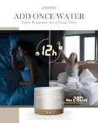 Essential Oil Diffuser, Aesthetic Ceramic Diffusers for Essential Oils,Ultrasonic 280ml Aroma Fragrance Diffuser with Cool Mist