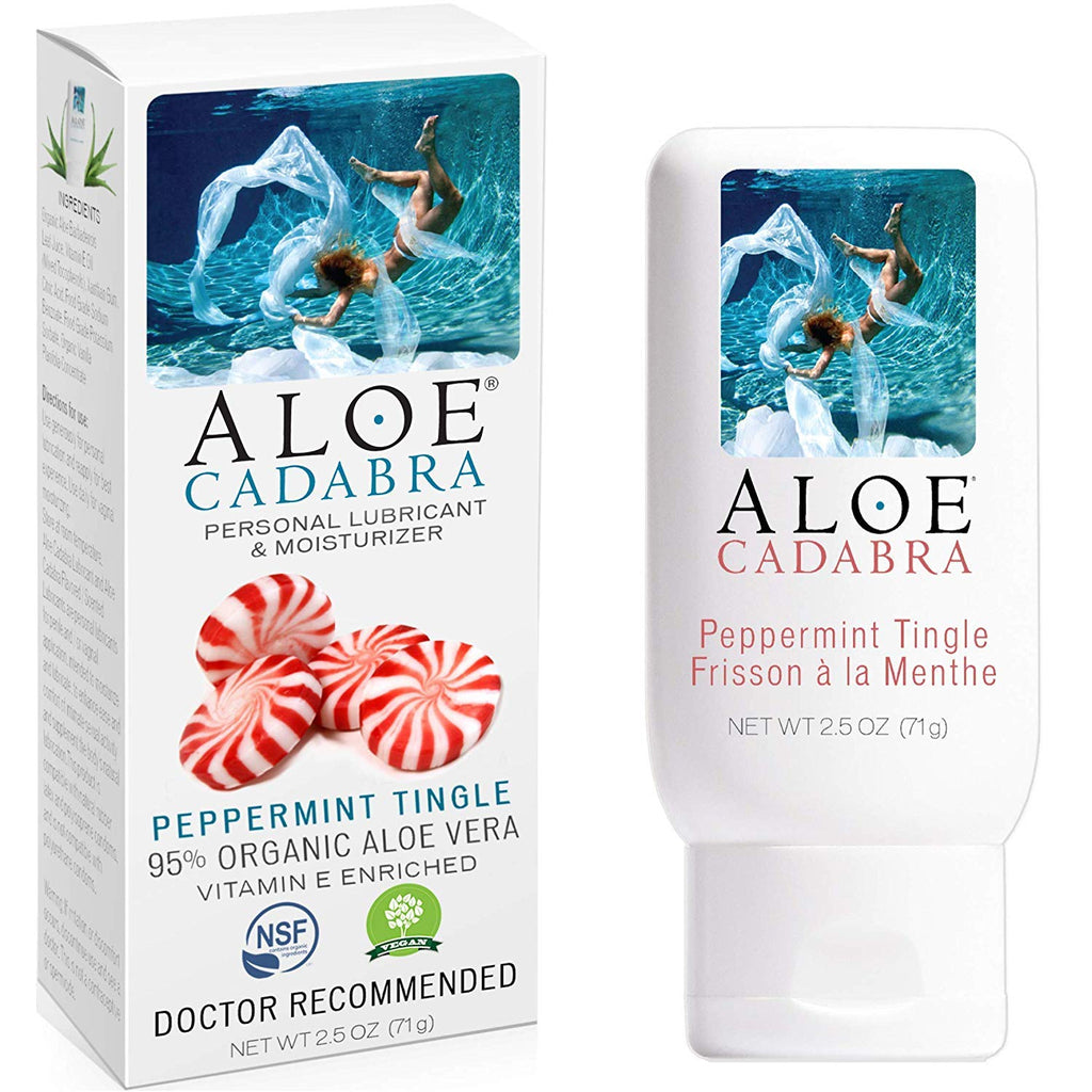 Aloe Cadabra Natural Lubricant Organic Assorted Flavored Water Based Lube Bundle for Her, Him & Couples: 1 Each - Strawberry, Ch