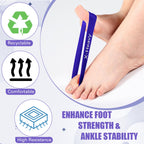 WinnerWhy Set of 5 Toe Stretcher Bands for Bunions Big Toe Exercise Strap Strong Loop Resistance Bands with Carry Bag for Correc