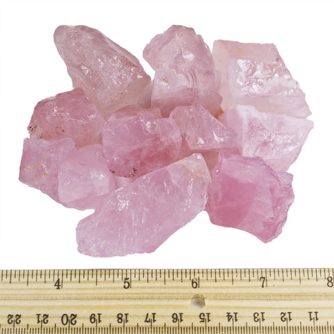 Hypnotic Gems 1 lb Bulk Rose Quartz Rough from Madagascar - Large 1'' Natural Raw Stones & Fountain Rocks for Tumbling, Cabbing,