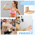 3 Pcs Self Adhesive Cohesive Wrap Bandages 6 Inches x 5 Yards Brown Non Woven Athletic Tape Breathable Self Adherent Bandage Wra