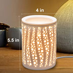 Wax Melt Warmer, Essential Oil Burner, 3-in-1 Heater Removable Tray for Warming Scented Candles to Bedroom Living Room Decor, Id