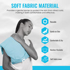 ICEWRAPS Extra Cover ONLY for 12x21 Clay Ice Pack | Reusable and Washable Soft Fabric Cover for Cold Pack | Fabric Cold Compress
