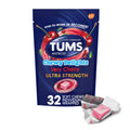 TUMS Chewy Delights Ultra Strength Antacid Soft Chews for Chewable Heartburn Relief and Acid Indigestion Relief, Very Cherry - 3