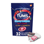 TUMS Chewy Delights Ultra Strength Antacid Soft Chews for Chewable Heartburn Relief and Acid Indigestion Relief, Very Cherry - 3
