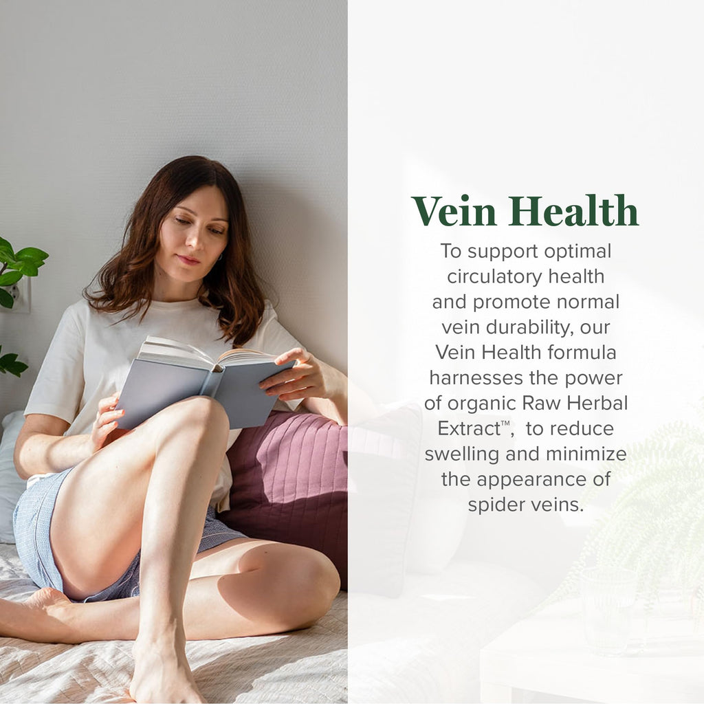 Global Healing Plant-Based Vein Health Liquid Vegan Supplement Drops to Support Blood Flow & Circulation, Helps with Spider & Va