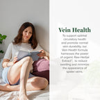 Global Healing Plant-Based Vein Health Liquid Vegan Supplement Drops to Support Blood Flow & Circulation, Helps with Spider & Va