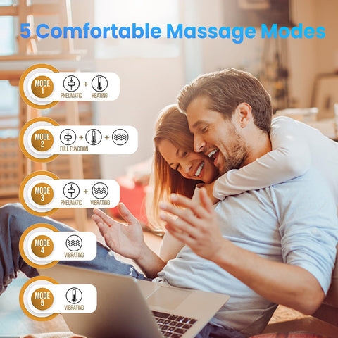 Wohbay Eye Massager with Heat & Vibration, Christmas Gifts for Women, mon or her, Air Pressure Massager, Foldable Sleep Mask Mas