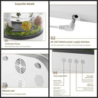 White Noise Zen Raining Cloud Night Light Aromatherapy Essential Oil Diffuser Micro Humidifier Desk Fountain Bedside Sleeping Re