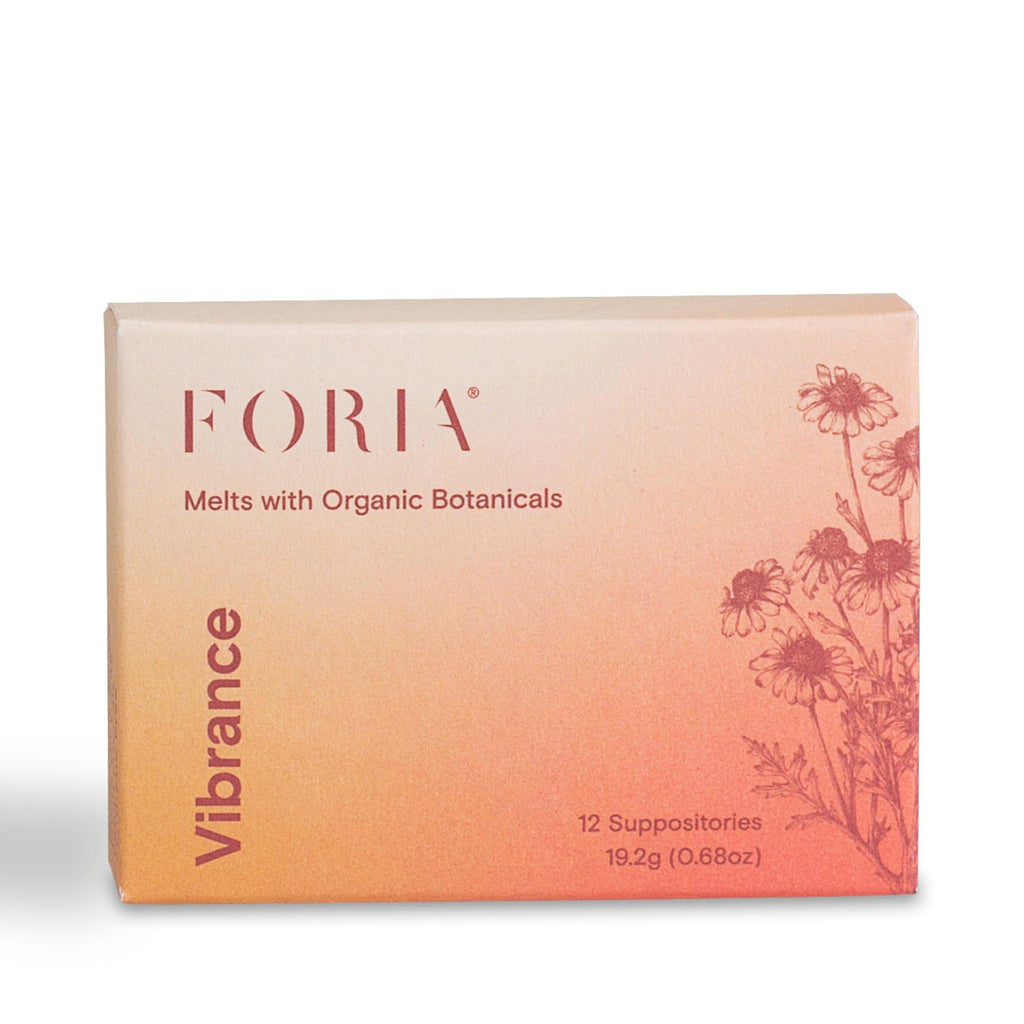 FORIA Vibrance Melts | Organic, All-Natural Moisturizing Vaginal Suppositories with Cocoa Butter and MCT Oil | Fragrance-Free In