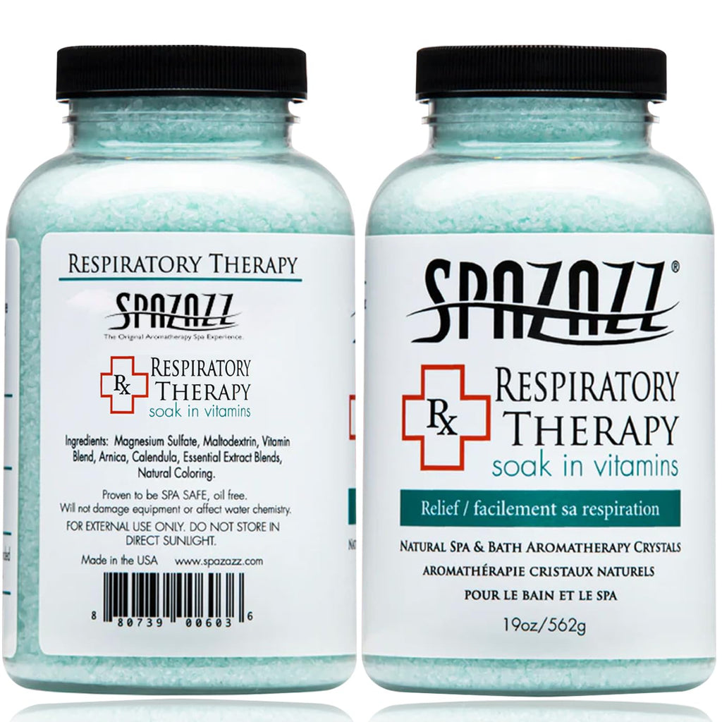 Spazazz RX Therapy Crystals Container, 19-Ounce, Respiratory Therapy/Relief