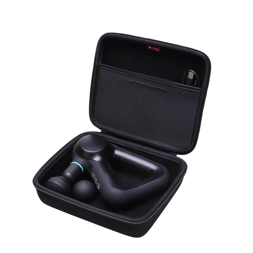 XANAD Massage Gun Case Compatible with Theragun Prime Percussive Therapy Deep Tissue Muscle Treatment Massage Gun,Black