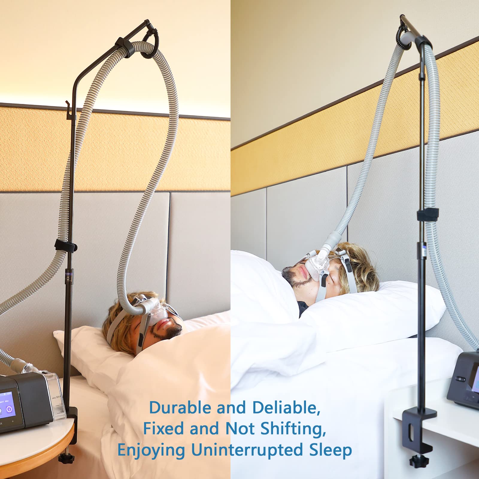 LONYEON CPAP Hose Holder - Prevent Leakage and Tangle with Height Adjustable, Removable and Rotatable - Hose Hanger Hook Organiz