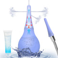 Enema Douche Anti Back-Flow,Silicone Enema Reusable Anal Douche Cleaner for Men Women Colon Cleansing,Shower Douche with 5 Spout