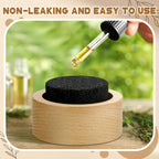Chunful 2 Pcs Lava Rock Essential Oil Diffuser Lava Stone Passive Diffuser for Sauna Decorating at Home, Office, Bedroom, Bathro