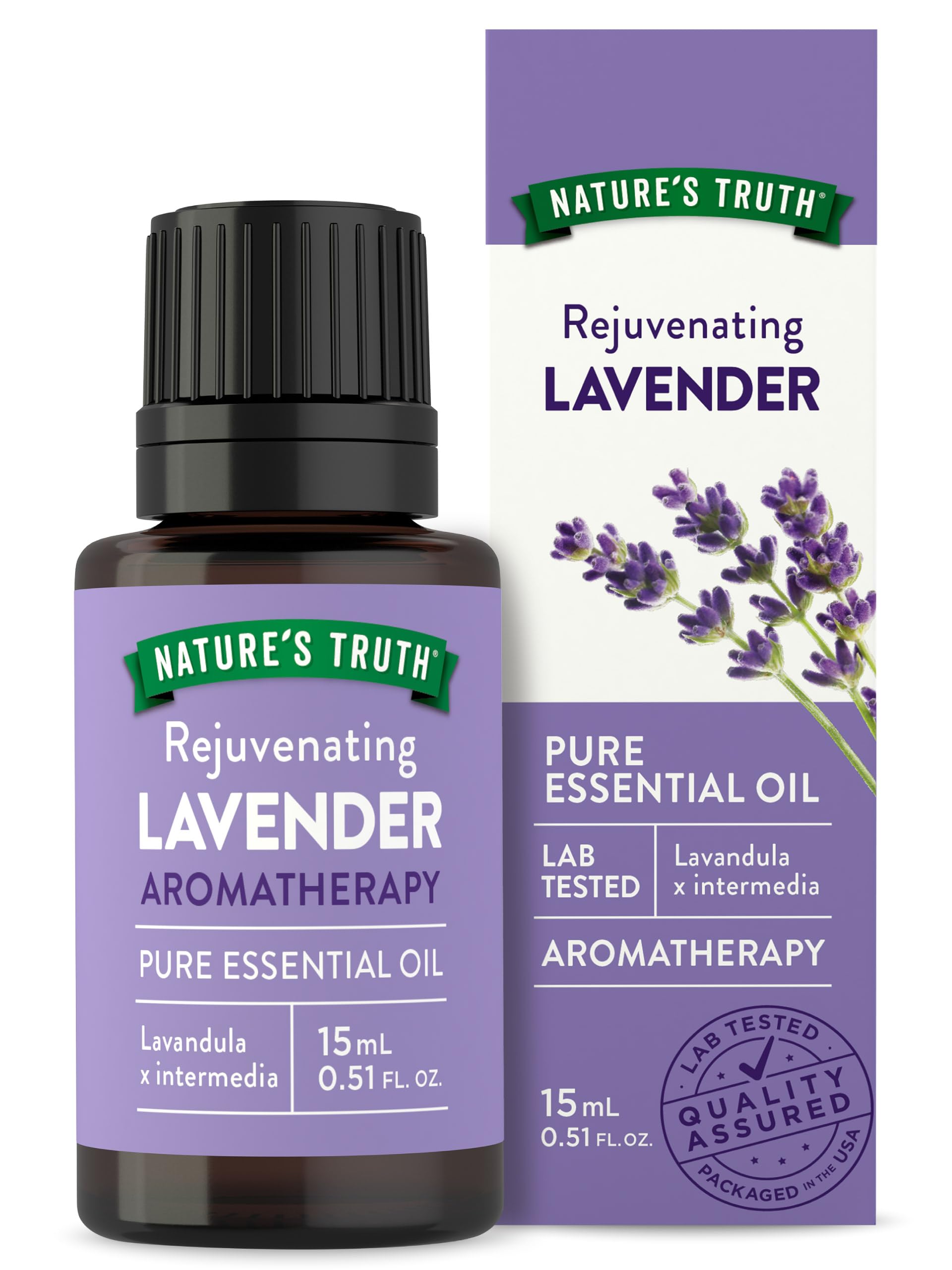 Natures Truth Aromatherapy Pure Essential Oil, Lavender, 0.51 Fluid Ounce