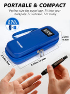 YOUSHARES Insulin Cooler Travel Case with Temperature Display - Refrigerated Medicine Travel Case with 2 TSA Approved Ice Pack,