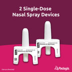 Padagis Naloxone HCI Nasal Spray, 4 mg - Emergency Treatment for Opioid Overdose - Rapid-Response Opioid Overdose Reversal, 2 Do