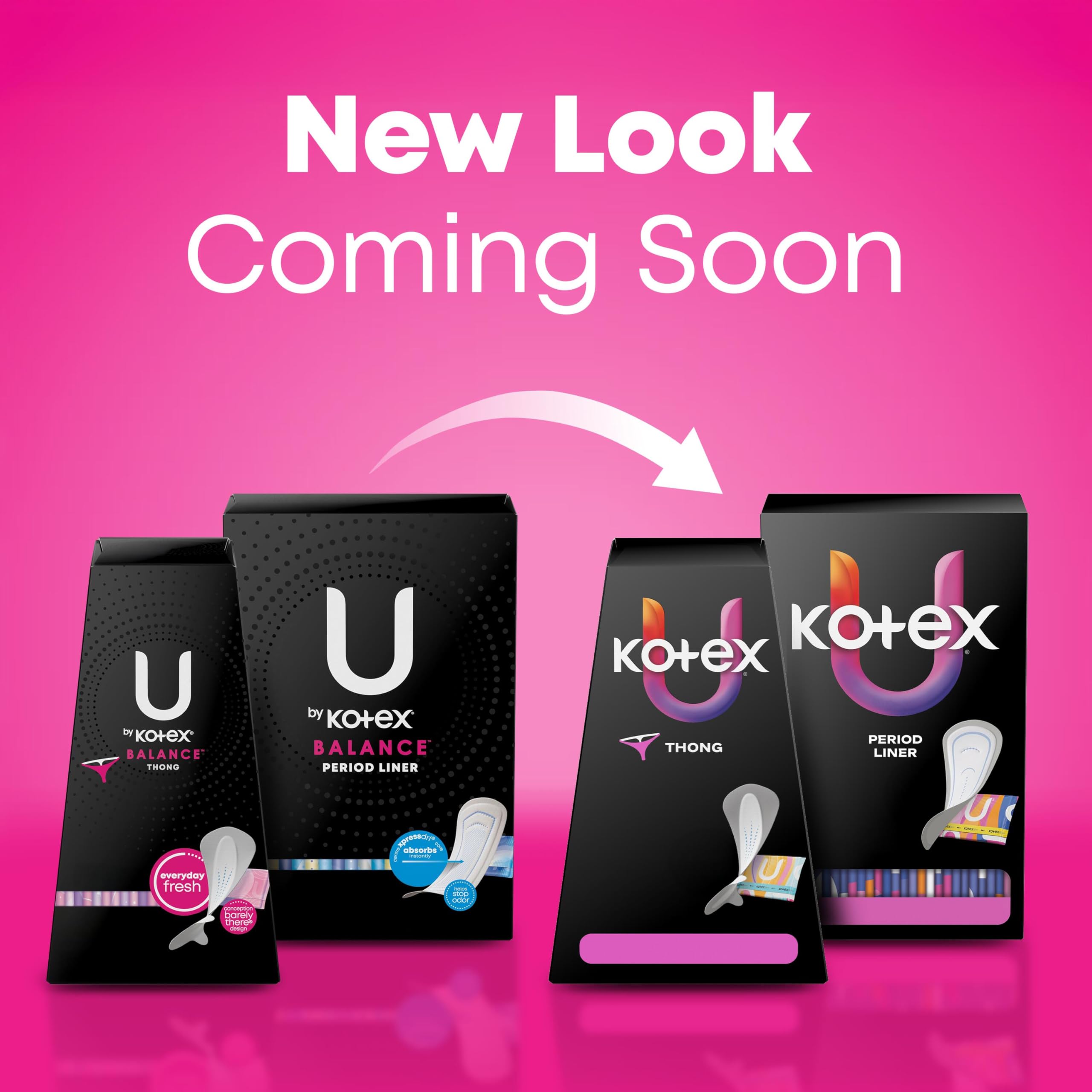 U by Kotex Balance Daily Panty Liners, Wrapped, Light Absorbency, Regular Length, 50 Count (Packaging May Vary)