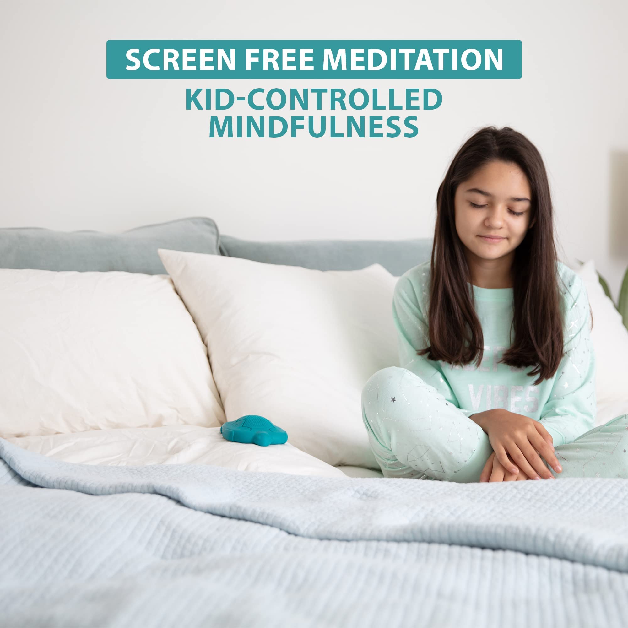 Zenimal Kids Meditation Audio Player - Patented Screen-Free Mindfulness Device with 9 Audio Meditations and 60 Minutes of Soothi