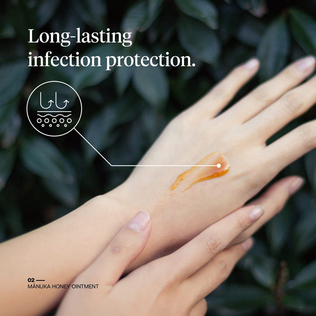 First Honey Wound Healing Ointment [ 1oz - 28.4g ] | 100% Active Leptospermum | Fast Relief & Skin Repair | Manuka Honey from Ne