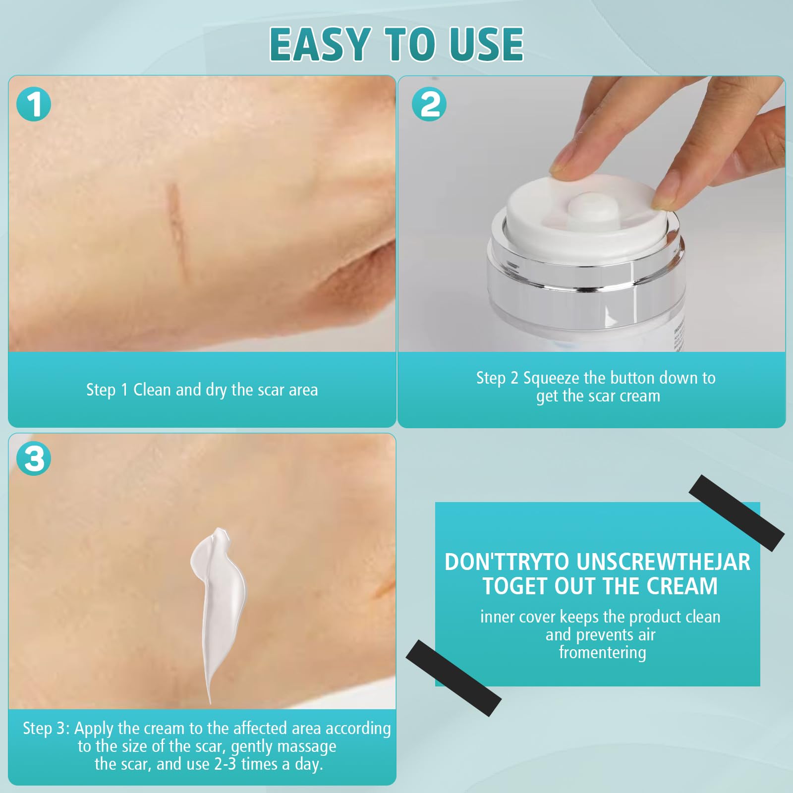 Pumkot Advanced Scar Cream, Silicone Gel for Scars, Professional Scar Removal Cream for Surgical Scars, Stretch Marks, Old and N