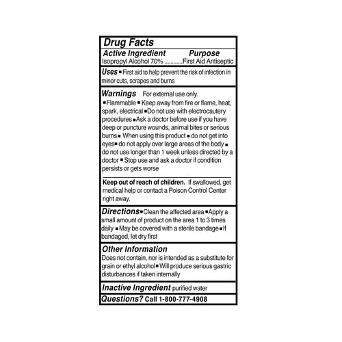 McKesson Isopropyl Rubbing Alcohol 70% [4 Count] USP First Aid Antiseptic, 16 oz