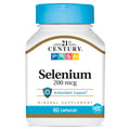 21st Century Selenium 200 Mcg Capsules, 60 Count (Pack of 2)