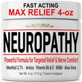 Neuropathy Nerve Relief Cream - Fast Acting Max Relief for Feet Hands Legs Toes Back - Ultra Strength Menthol Arnica Aloe Vera M