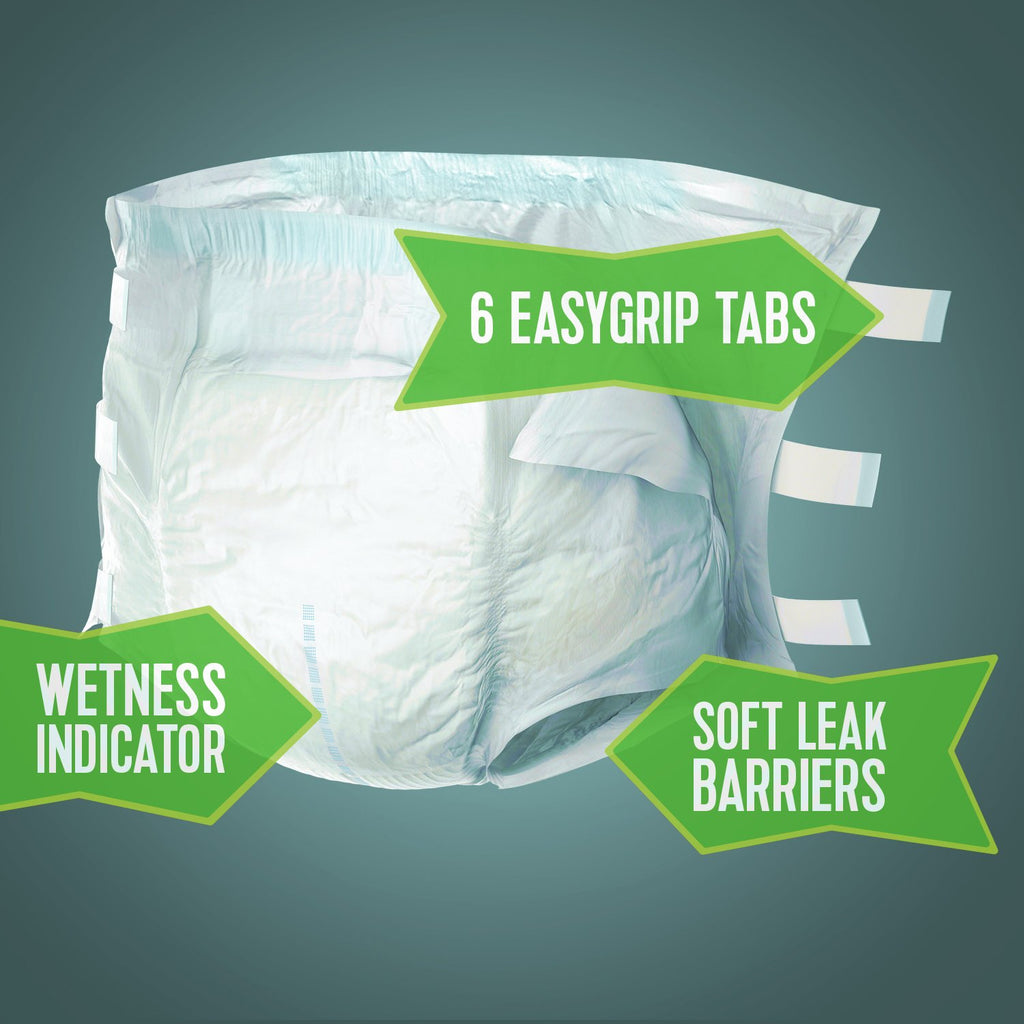 Depend Incontinence Protection with Tabs, Maximum Absorbency, L , 16 ct