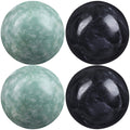 MAGICLULU 4Pcs Solid Baoding Balls Chinese Health Exercise Massage Balls Marble Stone Massage Baoding Balls for Hand Muscle Exer