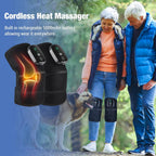 Knee Massager for Circulation, Knee Heating Pad for Arthritis with Massage, Heated Knee Massager with Heat and Vibration