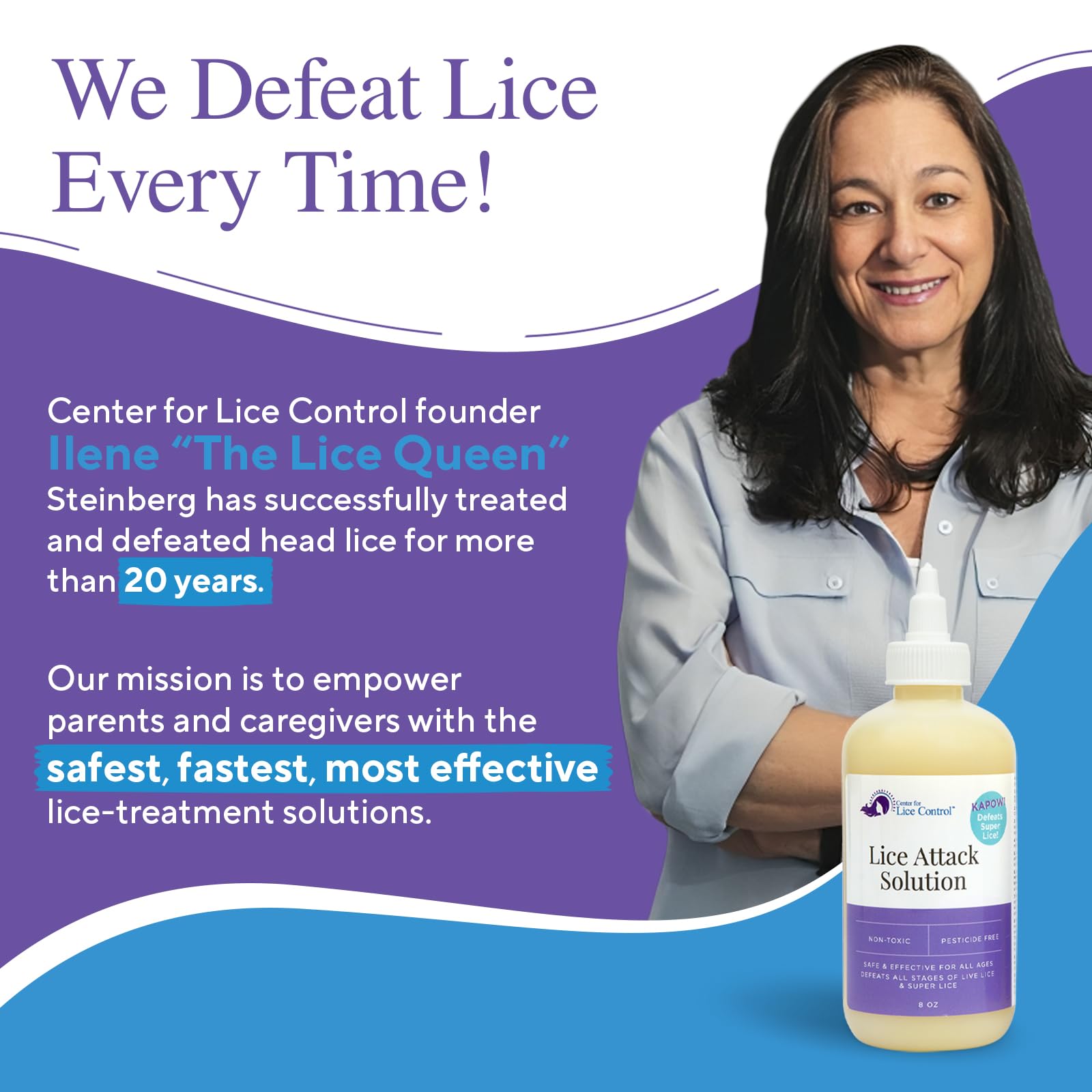 Kapow! 8oz Head Lice Shampoo, Lice Treatment for Kids & Adults, Lice Shampoo That Kills Eggs & Lice, Head Lice Treatment Extra S