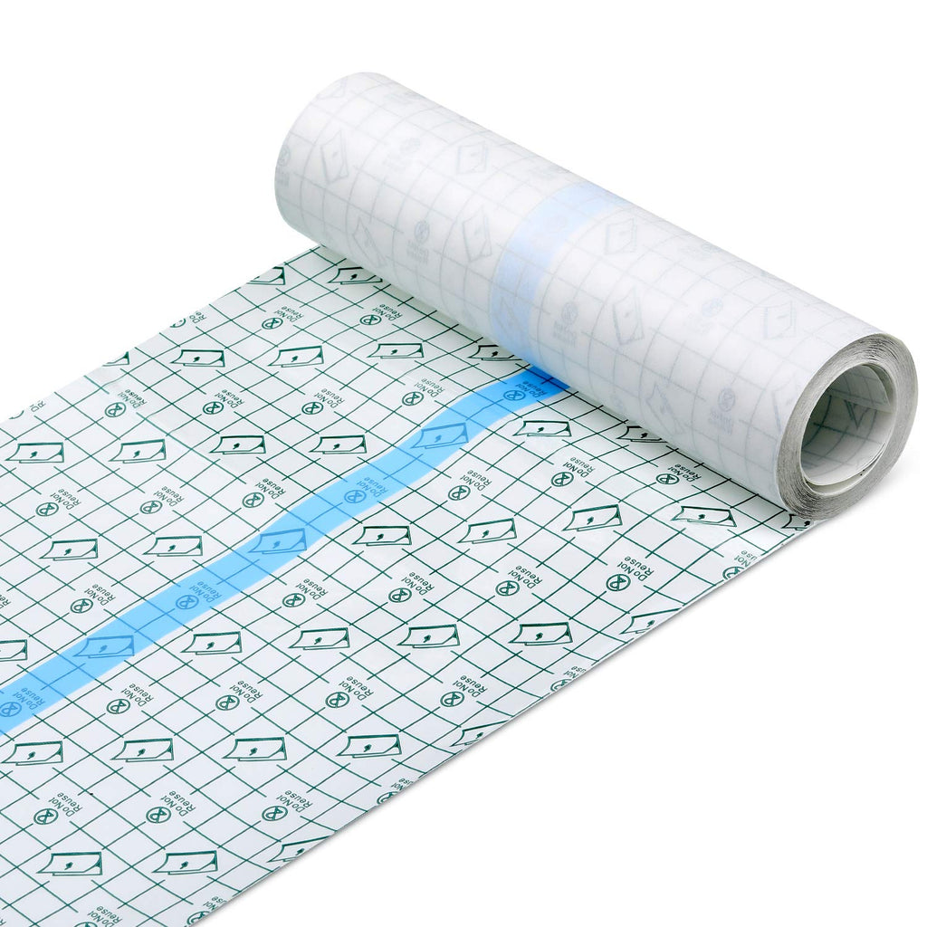 Transparent Dressing Adhesive Bandage Waterproof Clear Adhesive Bandages Stretch Tape for Tattoos Swimming (8 Inch x 5.47 Yard)