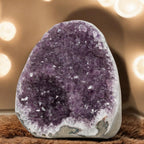 EMPORION GEMS 18.49 lb Extraordinary Natural Amethyst Geode - Unique Collectors Quality - 9 (H) x 7 (W) Inches Large Crystal Clu