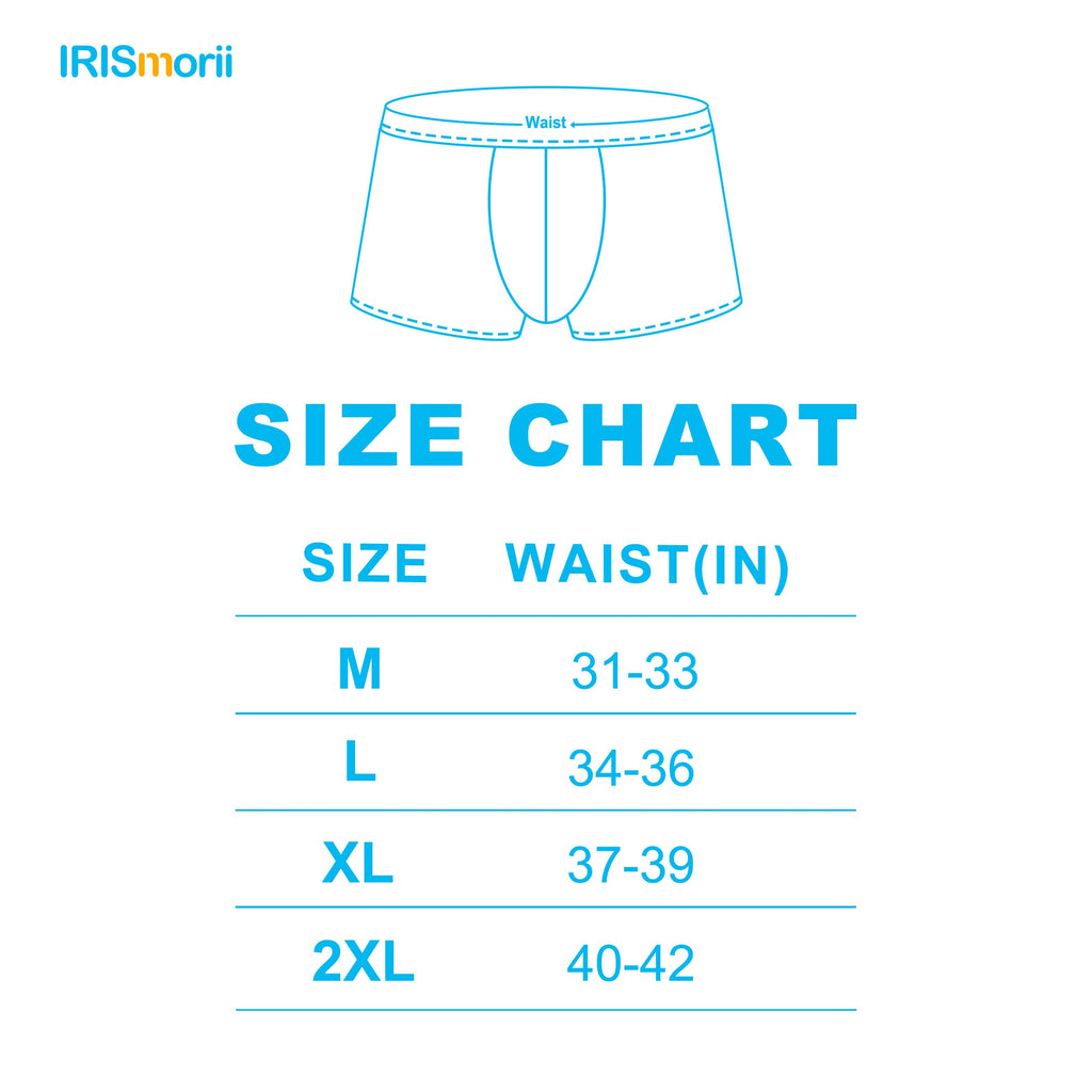 IRISMORII Mens Incontinence Underwear Adult Washable Bladder Control Brief 60 ML Absorbency Leak Proof Boxer Brief 3 Pack (Black
