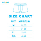 IRISMORII Mens Incontinence Underwear Adult Washable Bladder Control Brief 60 ML Absorbency Leak Proof Boxer Brief 3 Pack (Black