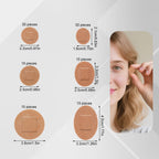 120pcs Small Circle Bandages, 6 Sizes Flexible Fabric Adhesive Breathable Round & Oval Wound Protection and Hides Skin Spots Ide