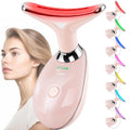 Facial Massager for Face and Neck, Red-Light-Therapy-for-Face and Neck, Face culpting Wand with 7 Color, at-Home Face Tool for S