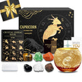 Aovila Capricorn Birthday Gifts for Women - Capricorn Candle Holder Crystals Birthstones Gifts Box Set - Zodiac Gifts Astrology 